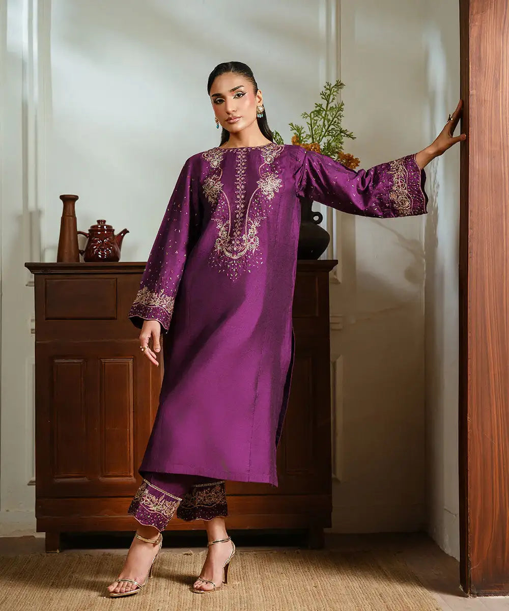 Embroidered Yarn Dyed Shirt - Kross Kulture 