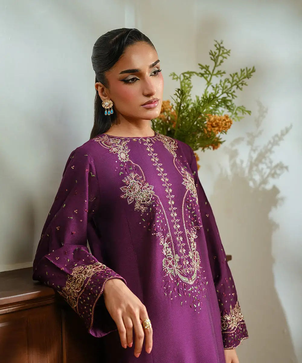 Embroidered Yarn Dyed Shirt - Kross Kulture 