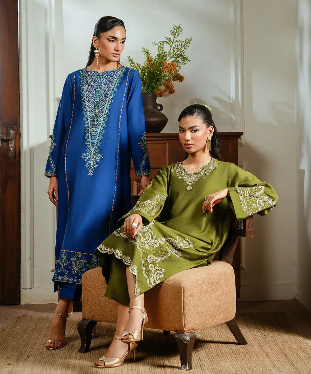 Embroidered Yarn Dyed Shirt - Kross Kulture 