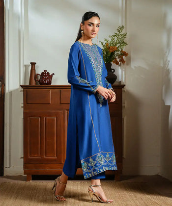 Embroidered Yarn Dyed Shirt - Kross Kulture 