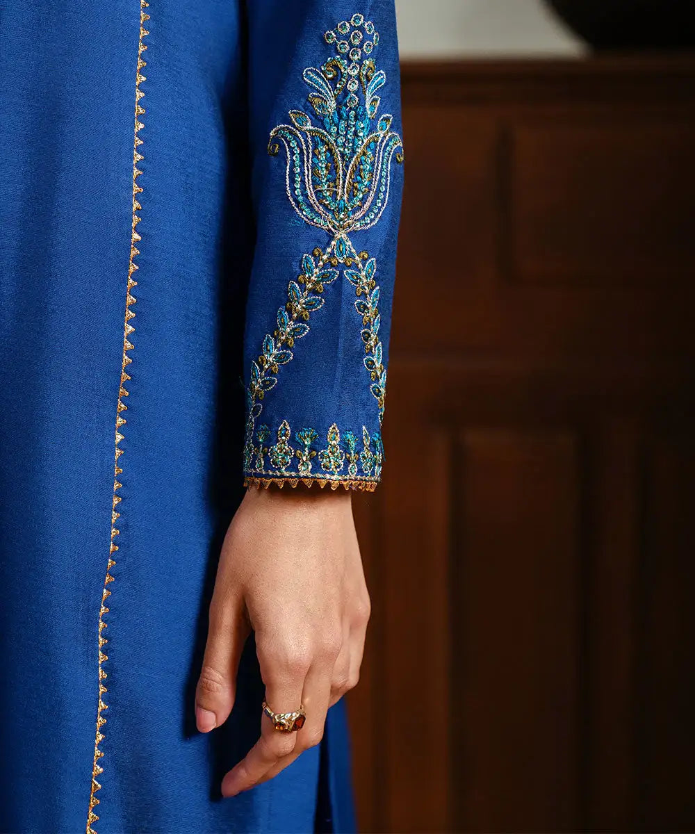 Embroidered Yarn Dyed Shirt - Kross Kulture 