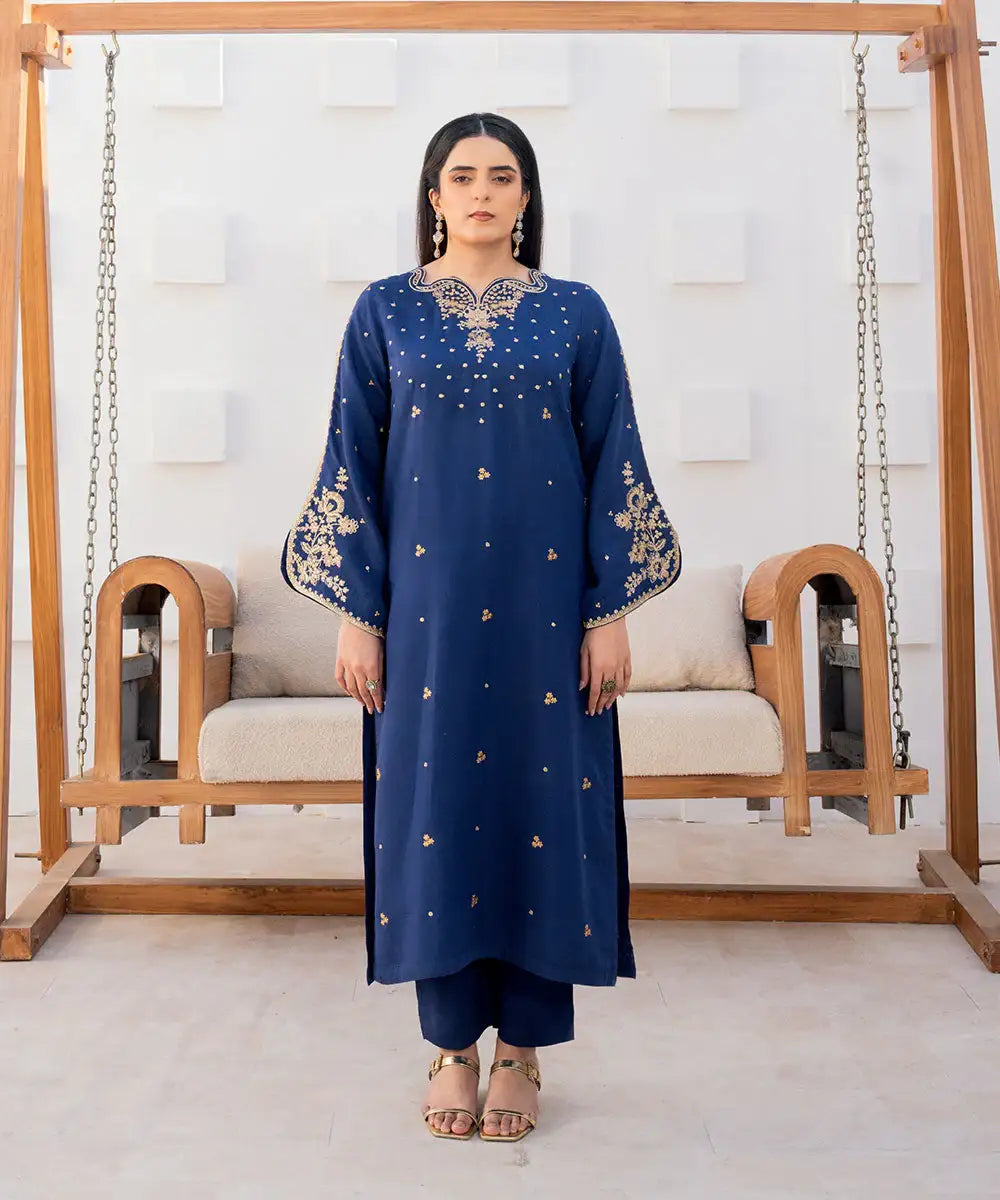 Embroidered Viscose Long Shirt - Kross Kulture 