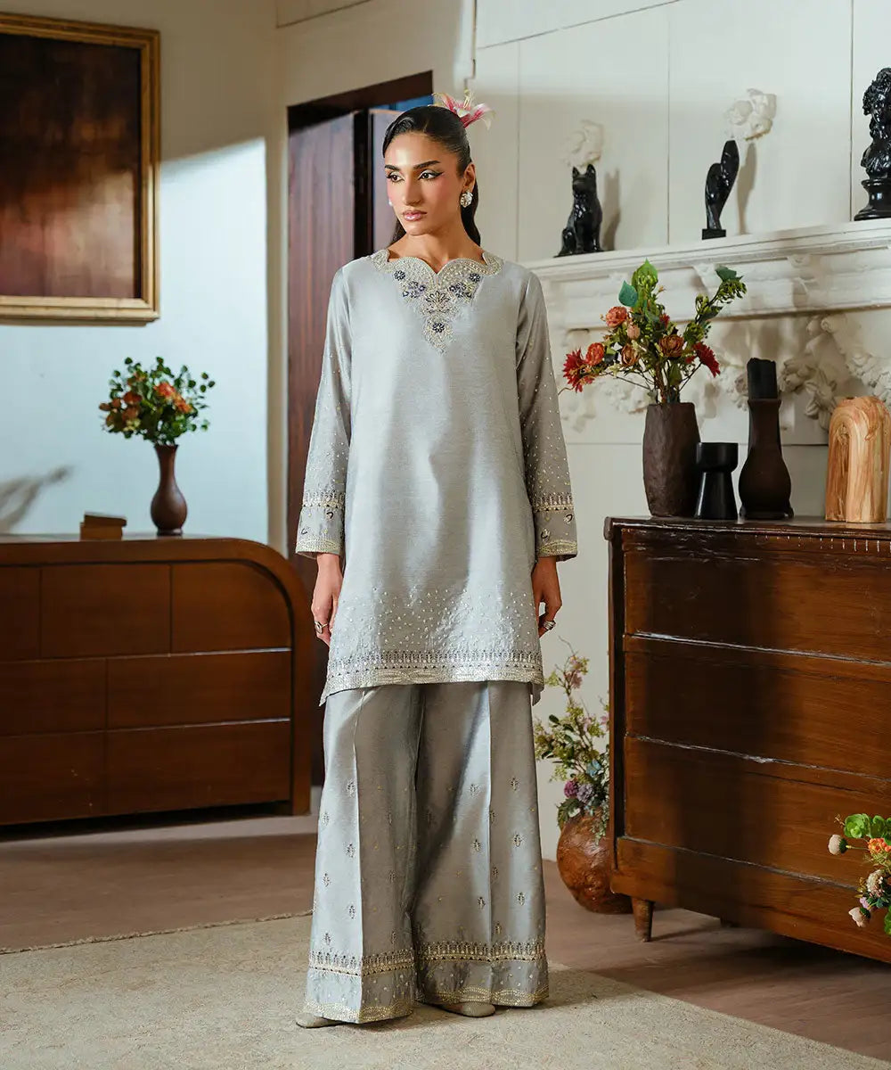 Embroidered Yarn Dyed Shirt - Kross Kulture 