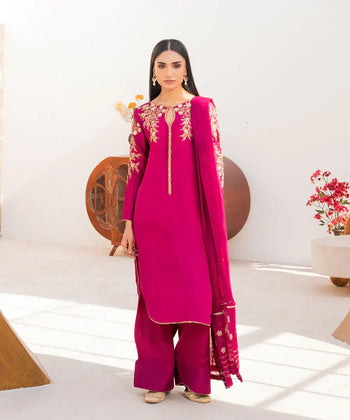 3PC - Sheesha Silk Suit - Kross Kulture 