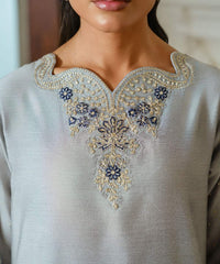 Embroidered Yarn Dyed Shirt - Kross Kulture 
