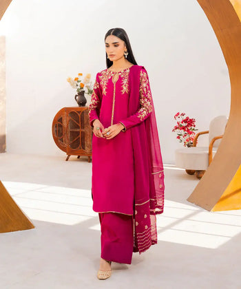 3PC - Sheesha Silk Suit - Kross Kulture 