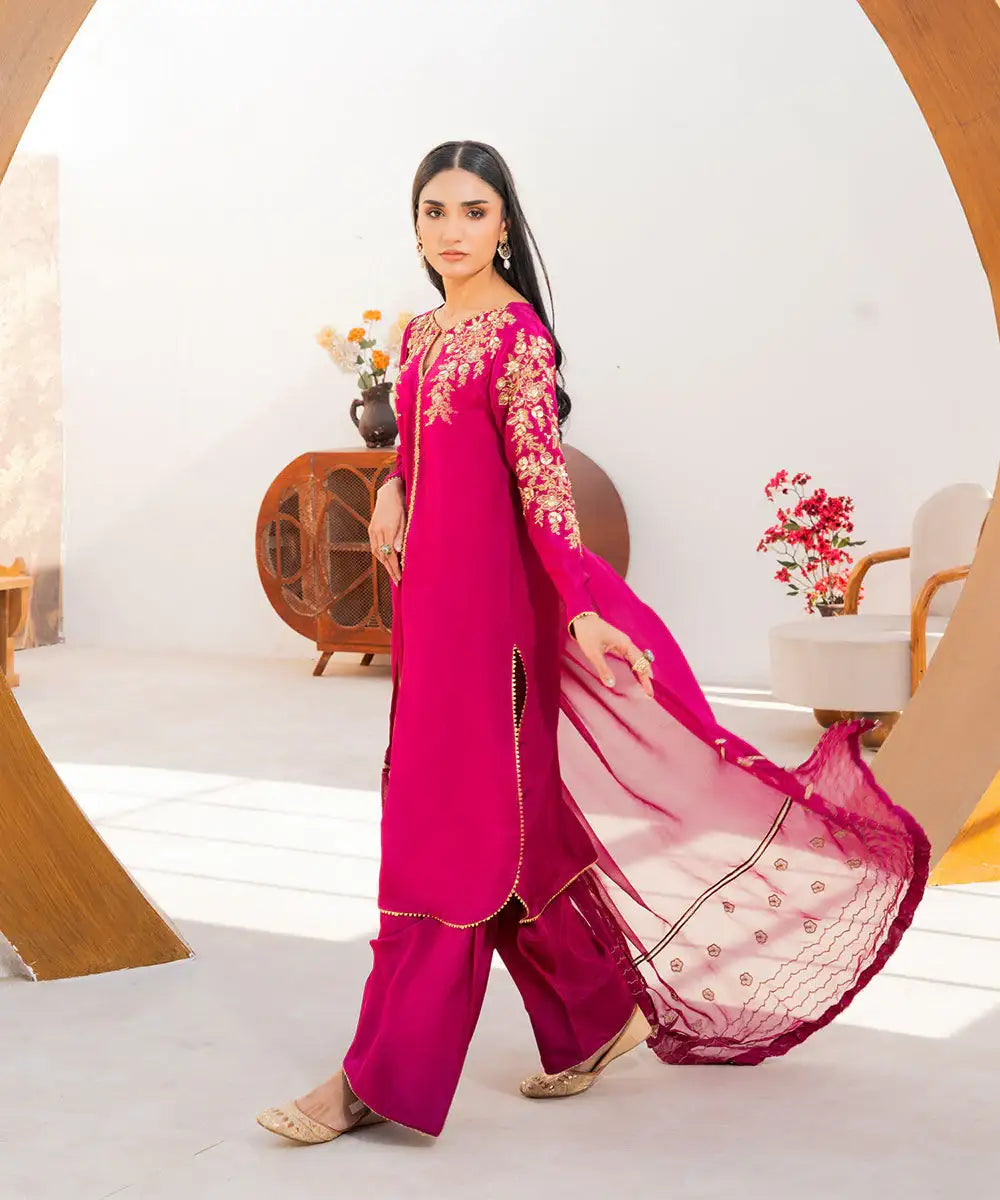 3PC - Sheesha Silk Suit - Kross Kulture 