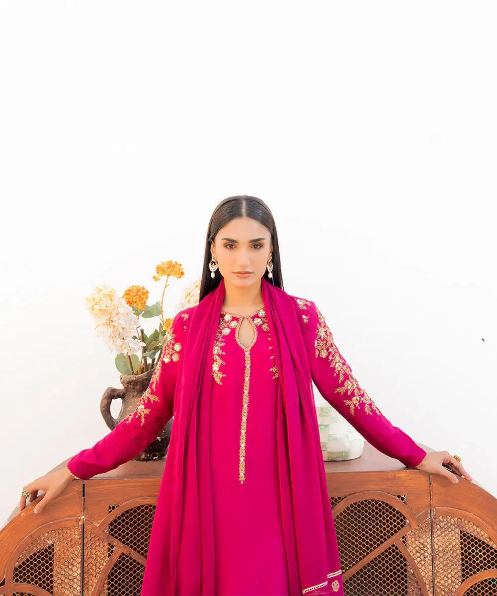 3PC - Sheesha Silk Suit - Kross Kulture 
