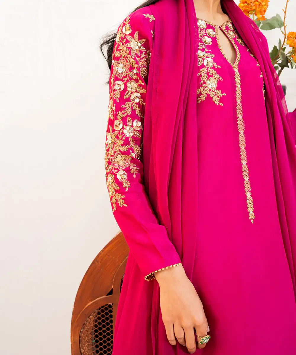 3PC - Sheesha Silk Suit - Kross Kulture 