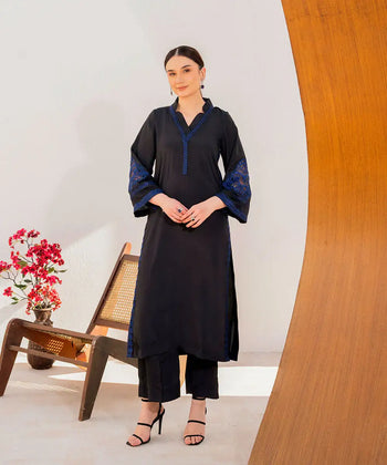 2PC - Crepe Silk Suit - Kross Kulture 