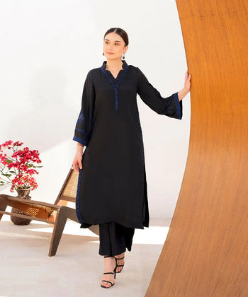 2PC - Crepe Silk Suit - Kross Kulture 