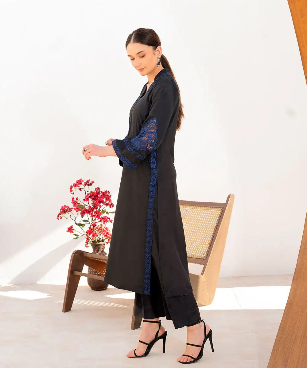 2PC - Crepe Silk Suit - Kross Kulture 