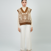 Ladies V-Neck Sleeveless Sweater