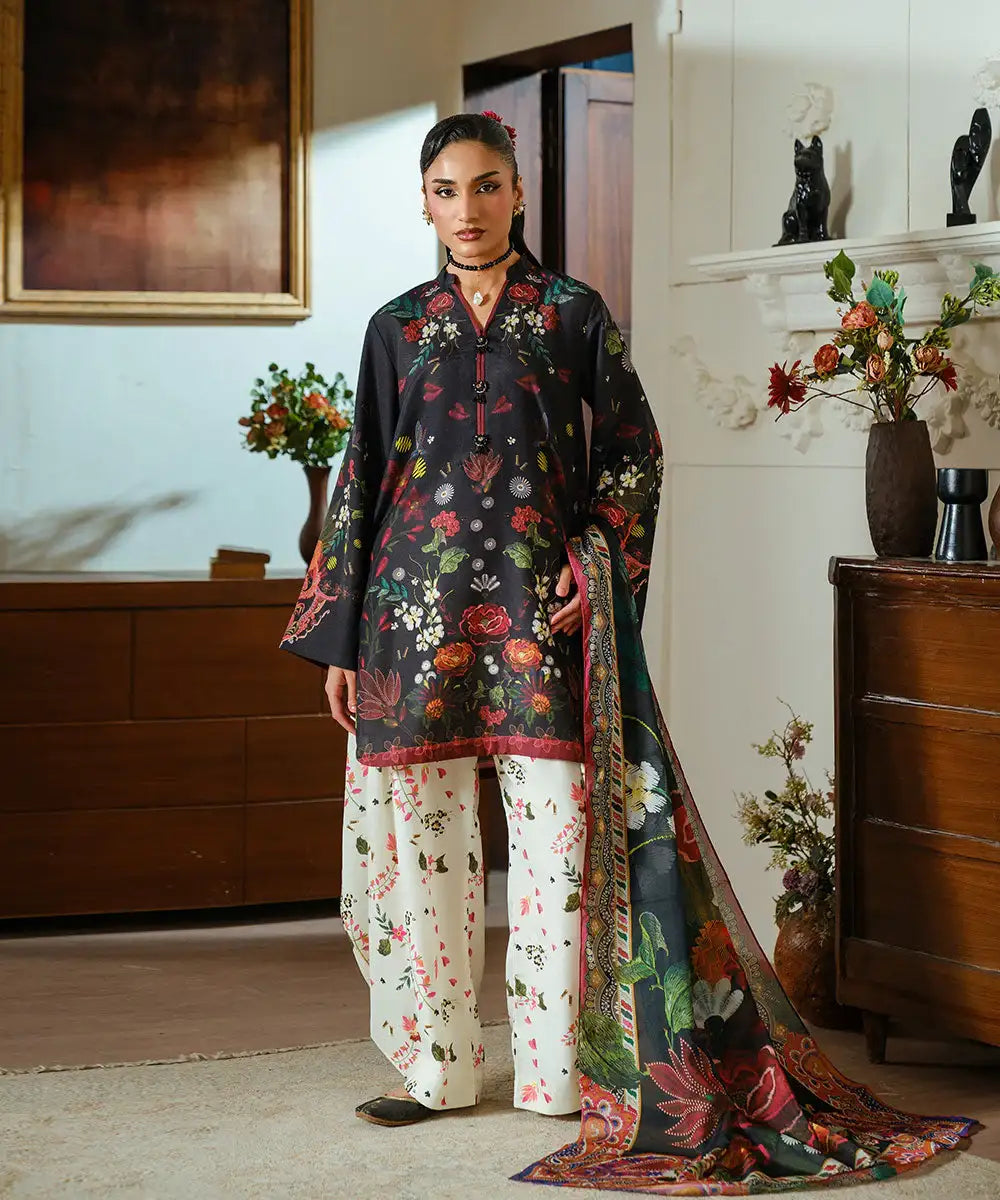 2PC - Printed Silk Lawn - Kross Kulture 