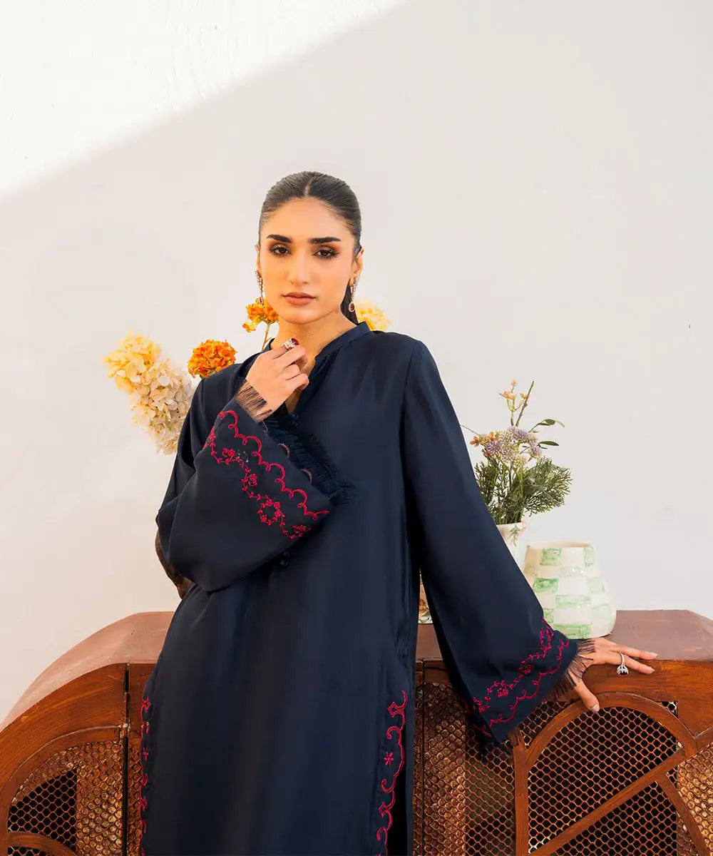2PC - Crepe Silk Suit - Kross Kulture 