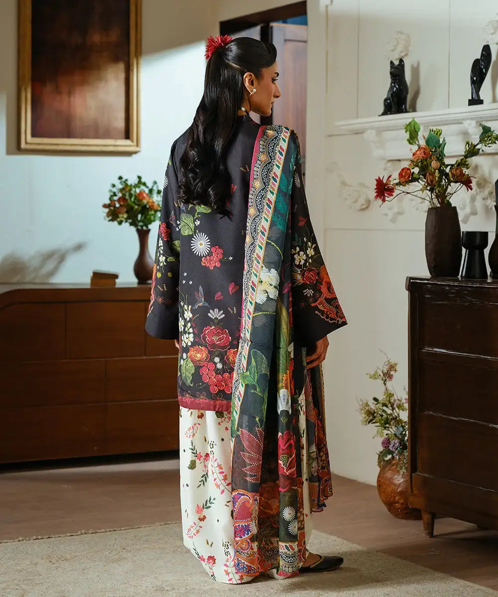 2PC - Printed Silk Lawn - Kross Kulture 