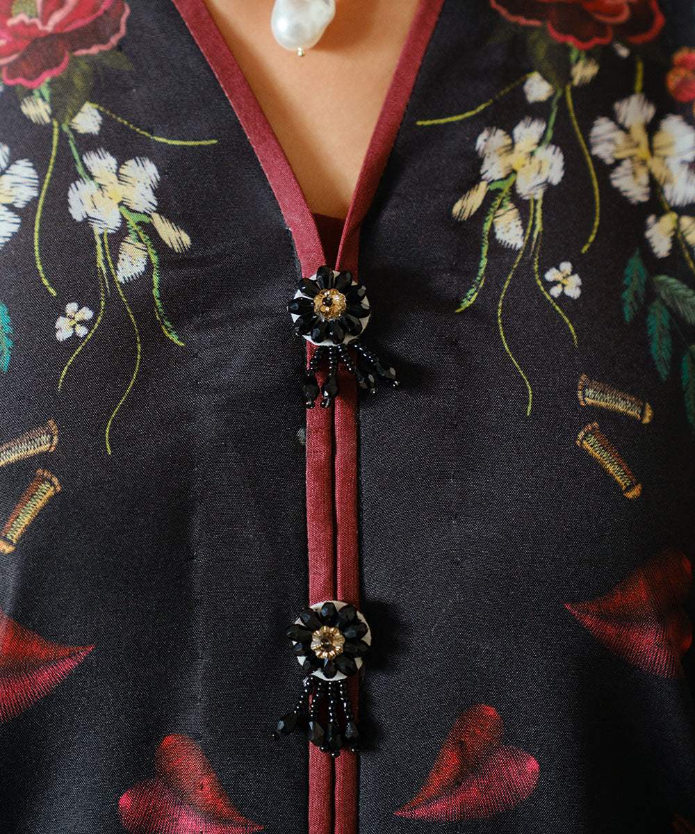 2PC - Printed Silk Lawn - Kross Kulture 