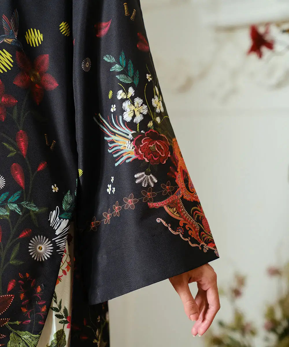 2PC - Printed Silk Lawn - Kross Kulture 