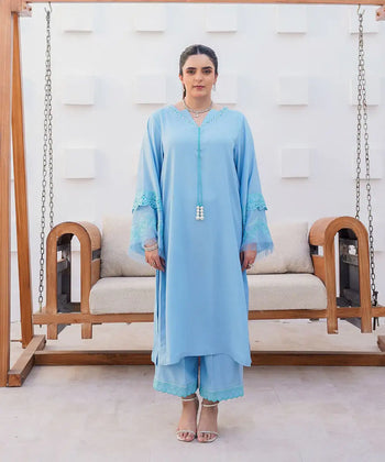 2PC - Crepe Silk Suit - Kross Kulture 