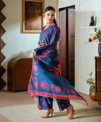 2PC - Printed Silk Lawn - Kross Kulture 