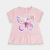 Pink Butterfly Graphic T-Shirt