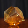 Amber Prism Glass Vase