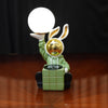 Bunny Astronaut Figure (Wireless charger and LED lamp) Holding Moon