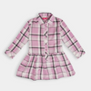 Checkered Pleated Top