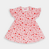Strawberry Printed Tiered Dress