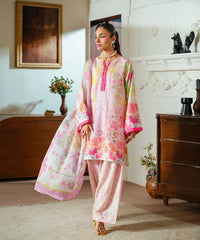 2PC - Printed Silk Lawn - Kross Kulture 