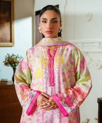 2PC - Printed Silk Lawn - Kross Kulture 