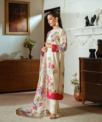 2PC - Printed Silk Lawn - Kross Kulture 