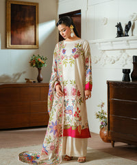 2PC - Printed Silk Lawn - Kross Kulture 
