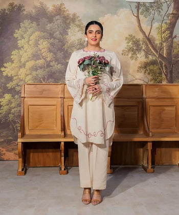 2PC - Crepe Silk Suit - Kross Kulture 