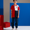 Contrast Paneled Polo