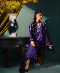 Embroided Lawn Cotton Shirt - Kross Kulture 