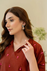 Embroidered Yarn Dyed Cotton Shirt - Kross Kulture 