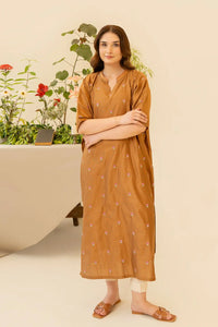 Embroidered Yarn Dyed Cotton Shirt - Kross Kulture 