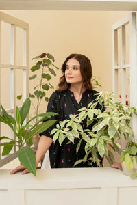 Embroidered Yarn Dyed Cotton Shirt - Kross Kulture 
