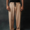 Caramel Pleated Straight Trouser