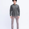Men Ban Collar Casual Shirt