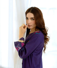 2PC - Embroidered Khaddar Suit - Kross Kulture 