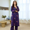 2Pc - Embroidered Khaddar Suit