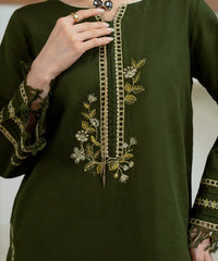 2PC - Embroidered Khaddar Suit - Kross Kulture 
