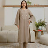 2Pc - Embroidered Khaddar Suit