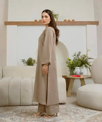 2PC - Embroidered Khaddar Suit - Kross Kulture 