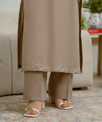2PC - Embroidered Khaddar Suit - Kross Kulture 