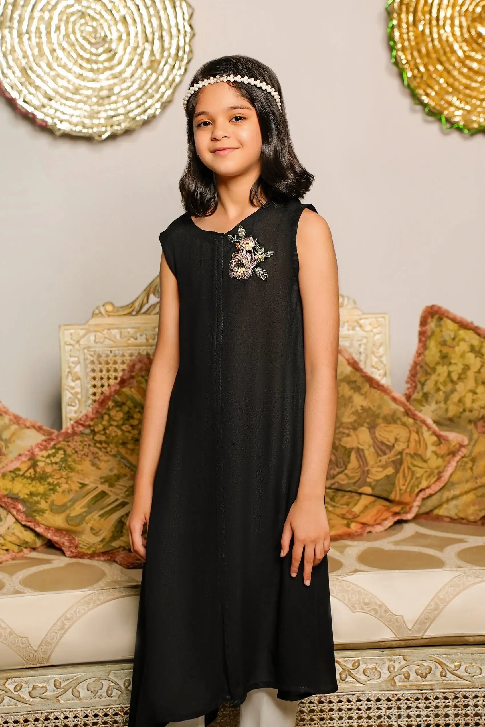 Girl - Embroidered Cotton Shirt - Kross Kulture 