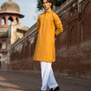Slim Fit Cotton Jacquard Kurta