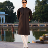 Slim Fit Cotton Jacquard Kurta
